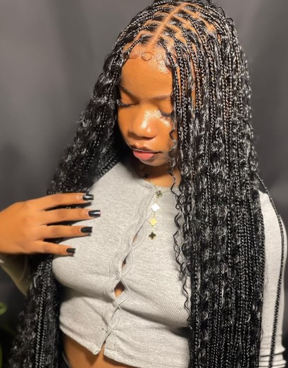 Small bohemian braids
