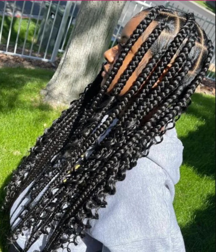 Jumbo bohemian braids